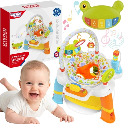 Woopie Baby interaktívne centrum aktivít s otočným sedadlom 12m+