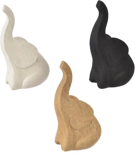 Dekoratívna figúrka slona z polyresinu 17 cm (mix 3 variantov)