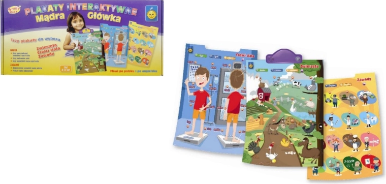 Interaktívne plagáty – zvieratá, časti tela a povolania