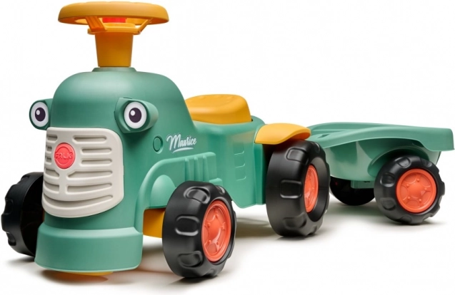 Detský traktůrik Falk Baby Maurice Vintage so sedačkou na príves