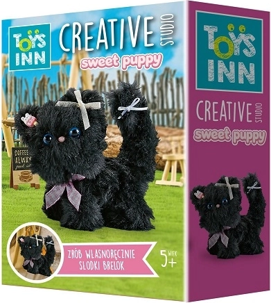 Stnux Sweet Puppy kreatívna DIY sada na prívesok – čierna mačička