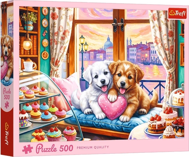Puzzle 500 Šteniatková láska
