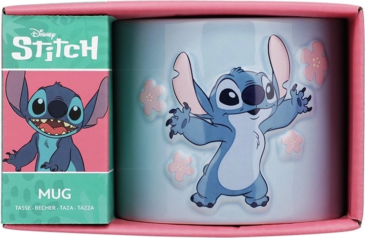 Keramický hrnček Stitch embosovaný