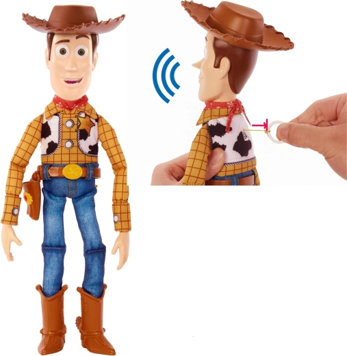 Mattel Disney Toy Story interaktívna mäkká figúrka Woody 31 cm (anglická verzia) - 1 kus