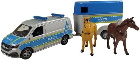 VW T6 policajná dodávka s prívesom na kone