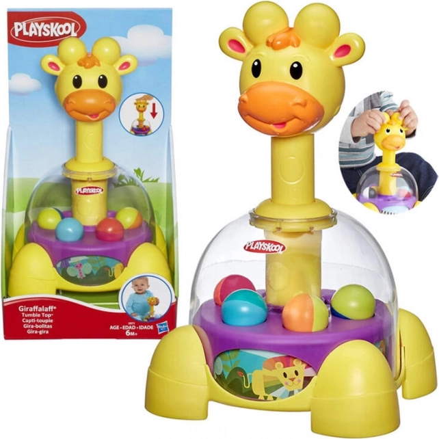 playkool točiaca sa veža so žirafou s guľôčkami od hasbro