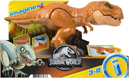 figúrka imaginext jurassic world útočiaci t‑rex