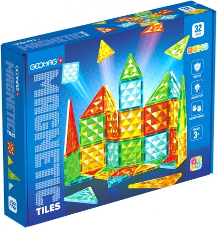 Geomag Gems 32 magnetických dlaždíc