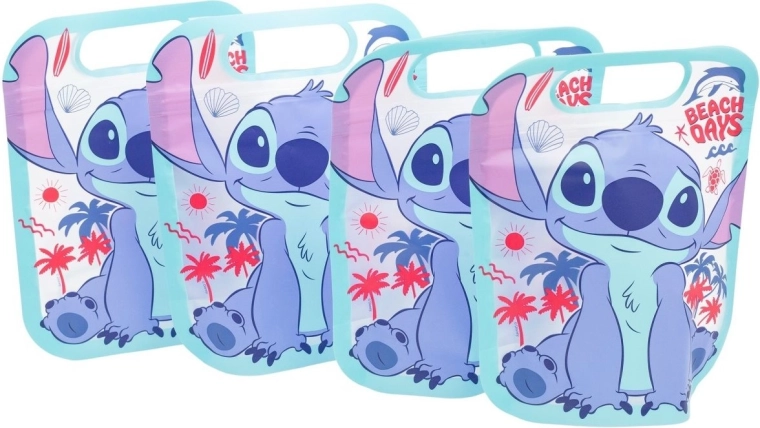 Sada uzatvárateľných vreciek DISNEY Stitch 4 ks
