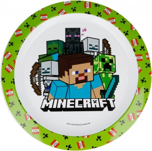 Minecraft detský tanier do mikrovlnnej rúry - 1 kus