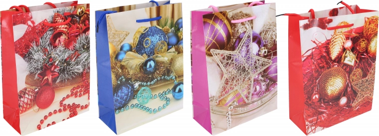 Vianočná darčeková taška strednej veľkosti