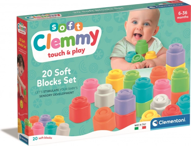 Mäkké kocky Clemmy sada 20 kusov