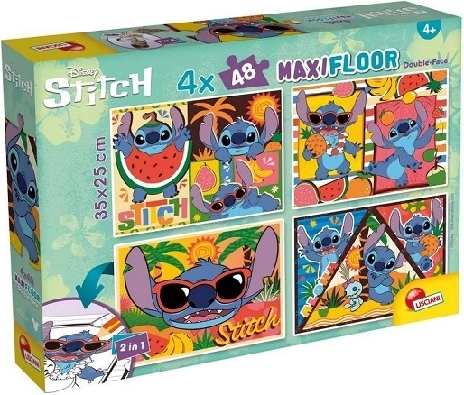 Lisciani Disney maxi podlahové puzzle 4×48 Stitch