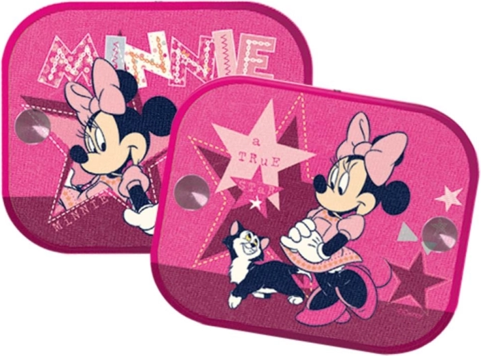 Tienidlá do auta Minnie Mouse ružové 2 ks