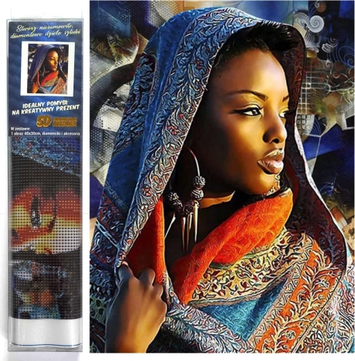 Diamantové maľovanie Zamyslená dievka 30x40cm