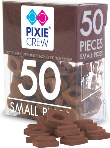 Pixie Crew malé silikónové pixely hnedé
