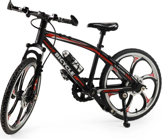 Mini horský bicykel – kovový model 20 cm, čierny