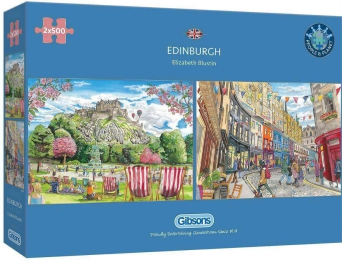 Gibsons puzzle Edinburgh 2×500 dielikov