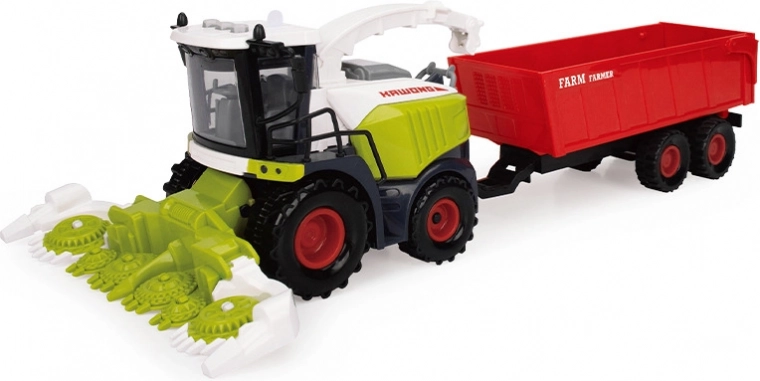 FARM SERVICE kombajn s prívesom so svetlami a zvukmi