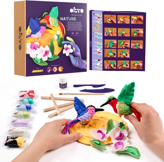 Okto nature výtvarná modelovacia sada kolibríky