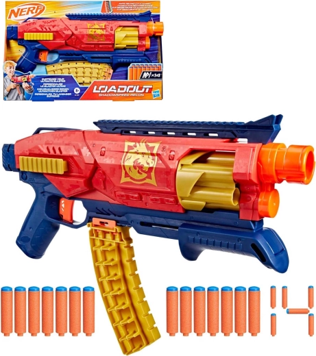 Hasbro Nerf Loadout Shadowspeed Recon blaster so 14 šípkami N1