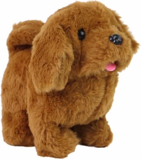 Interaktívny chodiaci psík hnedý – šteká a vrtí chvostíkom