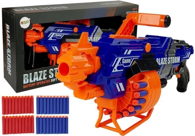 Veľký penový blaster s bubnovým zásobníkom a 40 nábojmi
