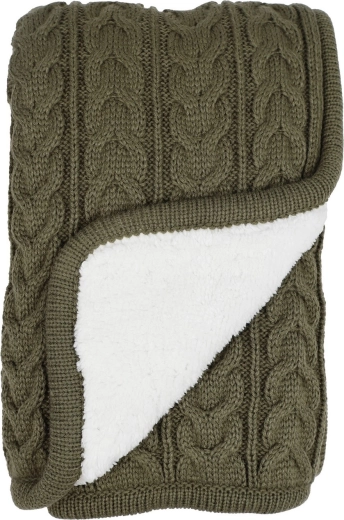 Vinter & Bloom deka Cuddly Dusty Olive
