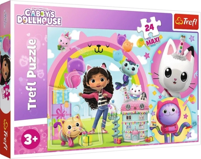 Puzzle Trefl Maxi 24 dielikov KOCI DOMEK GABI – Veselá Gabi