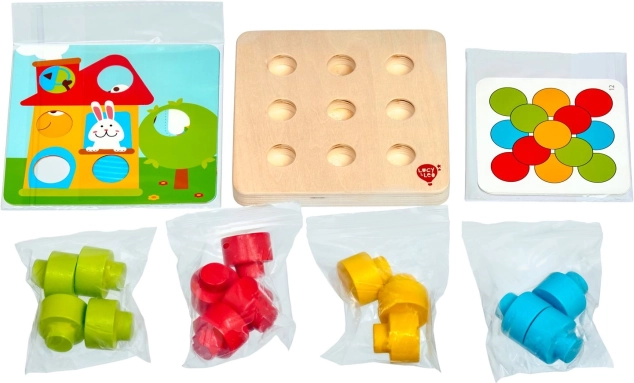 Farebná mozaika s veľkými kolíkmi LUCY & LEO