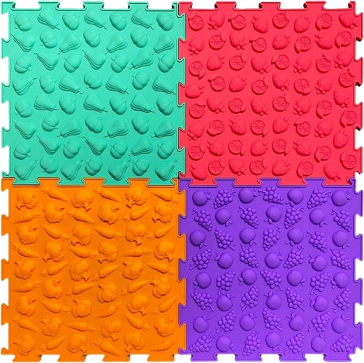 Rôzne textúry na masáž a hmatovú stimuláciu