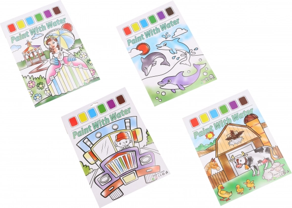 kreatívny maľovací set s vodovými farbami – 6 farieb a štetec