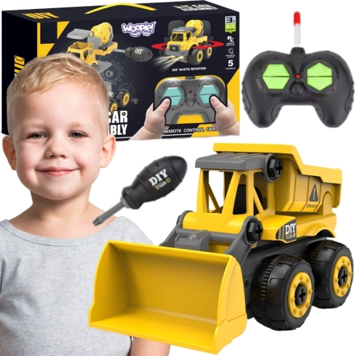 Woopie diaľkovo ovládaný DIY stavebný buldozér