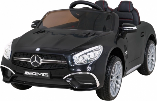 Elektrické autíčko MERCEDES-BENZ AMG SL 65 S pre deti – čierne, EVA kolesá, diaľkové ovládanie