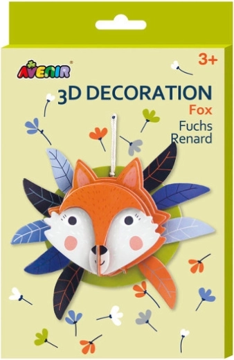 3D dekorácia líška na zavesenie