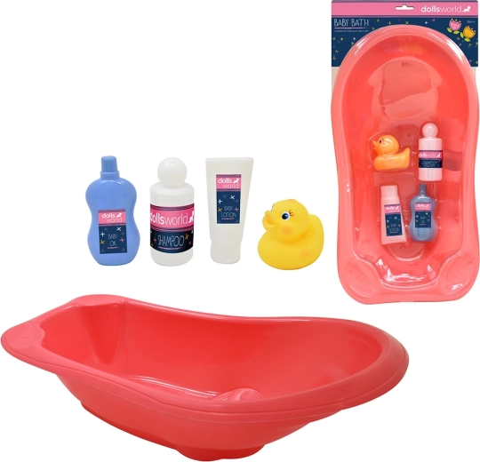 Dolls World kúpacÍ set pre bábiky 46 cm s vaničkou a doplnkami