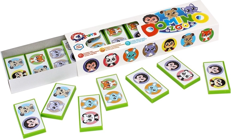 Domino so zvieratkami v krabičke