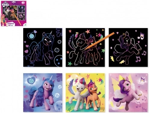 Škrabacie obrázky My Little Pony 20x20 cm