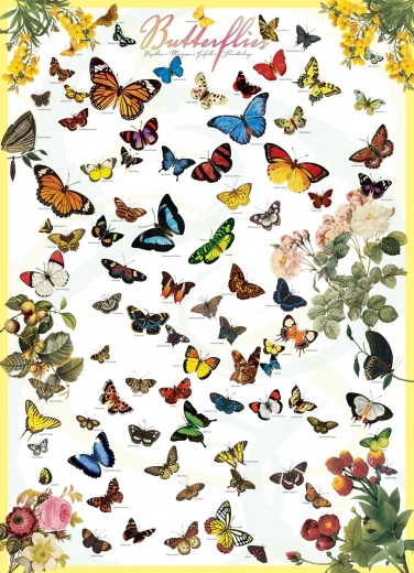 Puzzle Motýle 1000 dielikov