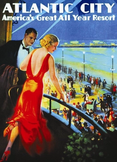 Puzzle plagát Atlantic City 1000 dielikov