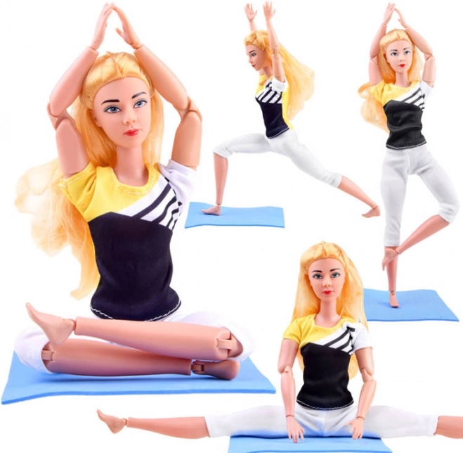 gymnastická bábika na jogu a fitness 30 cm