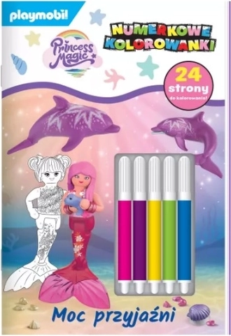 Playmobil Princess Magic omaľovánky podľa čísel s fixkami