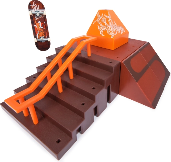 Schody, rail a wedge rampy na grinds a slidy