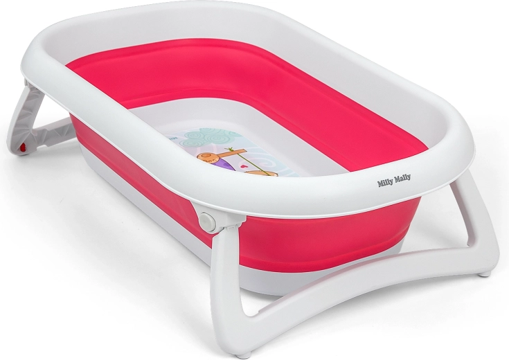 Skladacia vanička pre bábätko Milly Mally Aqua pink