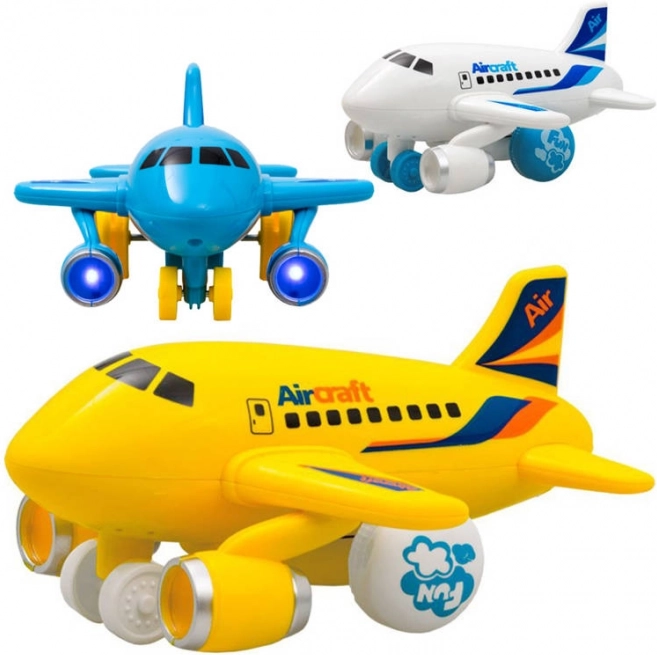 Veselé ťahacie lietadielko so svetlami a zvukmi