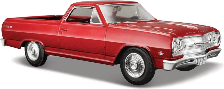 Maisto Chevrolet El Camino 1965 červená metalíza 1:24