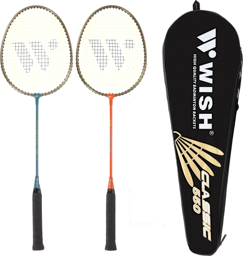 Bedmintonová sada rakiet Wish Alumtec 550K s obalom