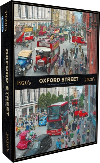Puzzle Gibsons Oxford Street v priebehu desaťročí 1000 dielikov