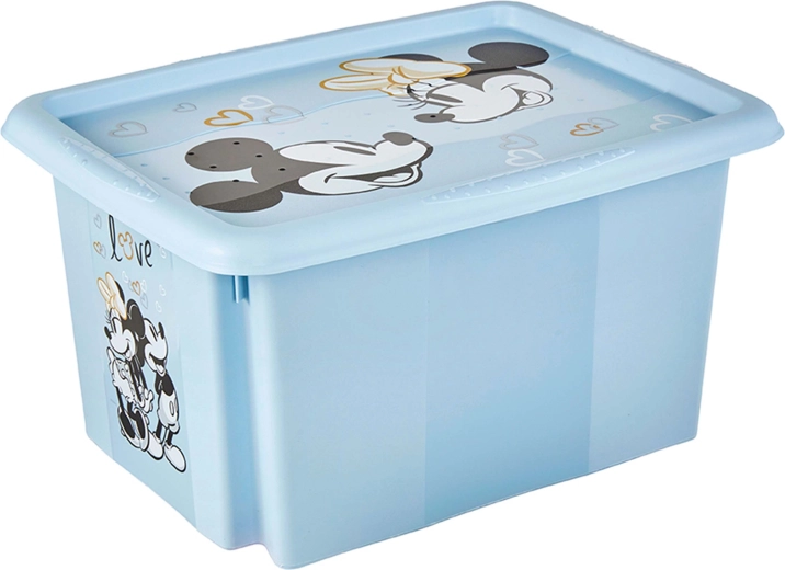 Úložný box s vekom Mickey 15 l