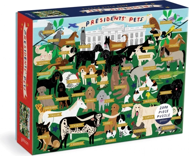 Galison puzzle Prezidentskí miláčikovia 2000 dielikov